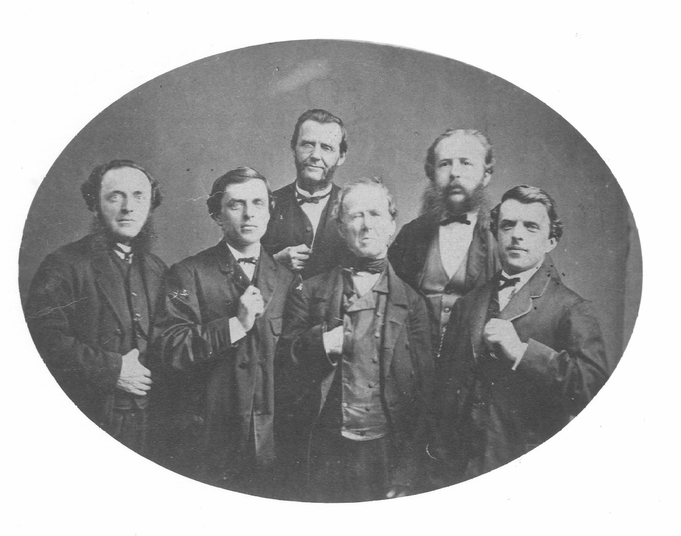 Ignacio Dumachelle and his sons,  picture beleived to have been taken in Riguard, Canada, about 1878.